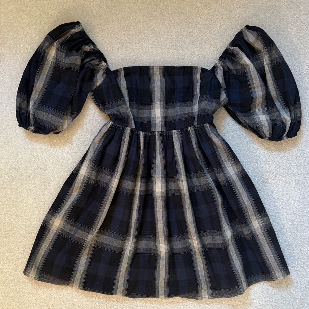 Dollskill Delia’s Moonlight Aura Puff Sleeve Babydoll Mini Dress - Picture 2 of 11